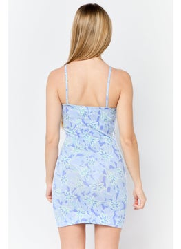 adidas Originals Women Sportswear Fit Sleeveless Outdoor Tight Dress, Lavender  - Image 4