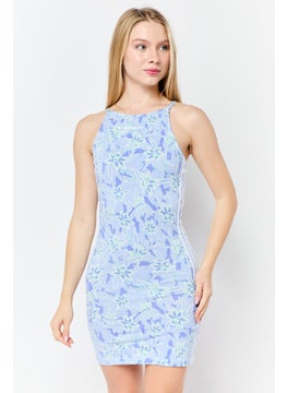 adidas Originals Women Sportswear Fit Sleeveless Outdoor Tight Dress, Lavender  - Image 1