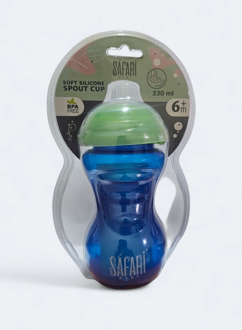 SAFARi baby Soft Silicone Spout Cup 330Ml 6M+