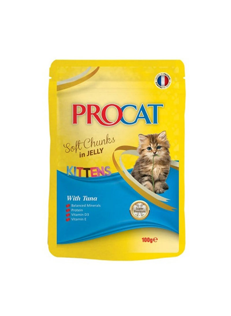 PROCAT PROCAT Soft chunks in jelly Kitten with Tuna 100 gm 