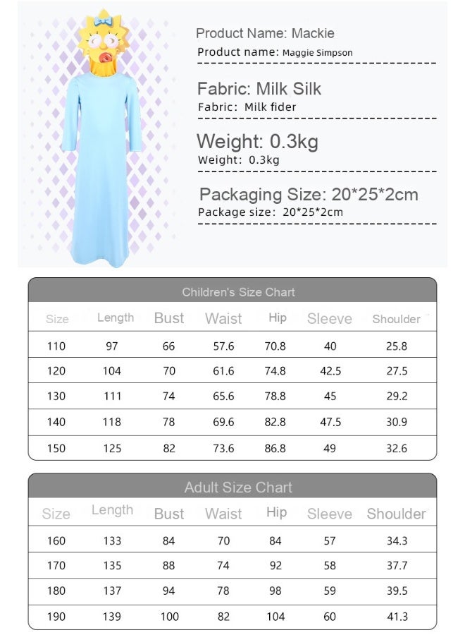 Cosplay Outfits Of The Same Style As The Simpsons Animation Children's Clothing Performance Costumes Cosplay Outfits The Simpson Family - Image 3