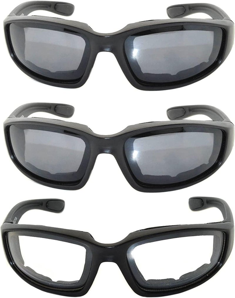 OWL Riding Glasses - Clear + 2 x Smoke Lenses (3 Pack) - Image 3