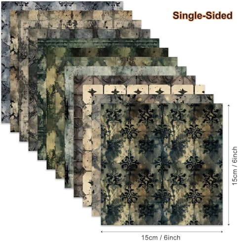 iKammo Vintage Scrapbook Paper Retro Patterned paper Pad 6×6 - 24 Sheets Single-Sided Colorful Decorative Craft Origami Papers Pad for Kids DIY Cardmaking journaling Junk Journal Papers. - Image 2