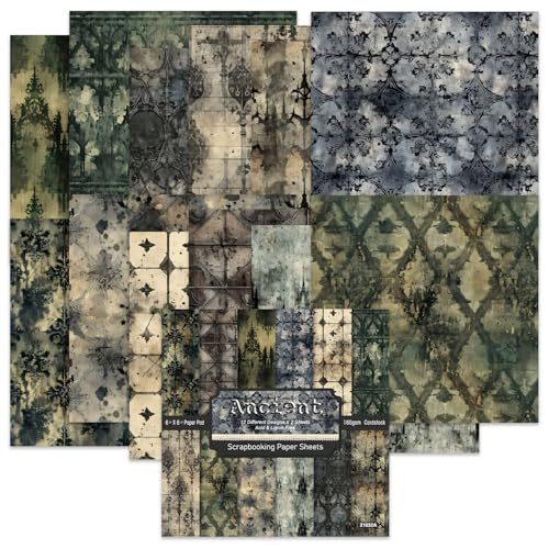 iKammo Vintage Scrapbook Paper Retro Patterned paper Pad 6×6 - 24 Sheets Single-Sided Colorful Decorative Craft Origami Papers Pad for Kids DIY Cardmaking journaling Junk Journal Papers. - Image 1