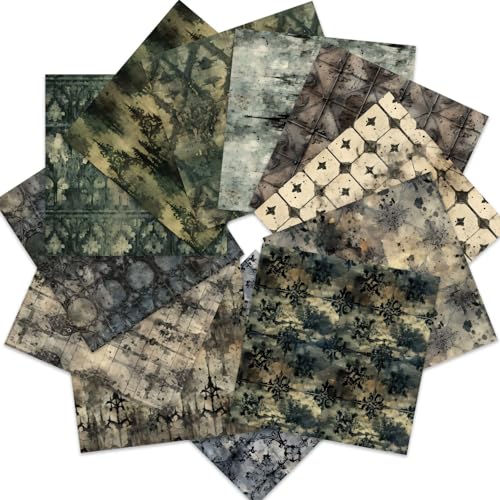 iKammo Vintage Scrapbook Paper Retro Patterned paper Pad 6×6 - 24 Sheets Single-Sided Colorful Decorative Craft Origami Papers Pad for Kids DIY Cardmaking journaling Junk Journal Papers. - Image 4