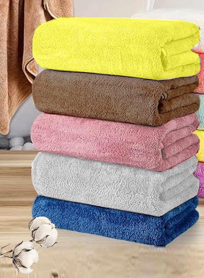 دايس مناشف وفوط حمام قطن فاخرة - فائقة النعومة، سريعة الامتصاص والجفاف - طقم 5 قطع - Image 1