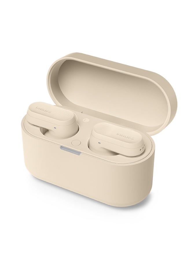 Philips True Wireless Earbuds, TWS Bluetooth 5.3 with Hybrid ANC, AI Clear Calls, Dynamic Bass Boost, IPX4 Waterproof, Touch Controls, USB-C Charging Case, Up to 24H Battery Life, TAT3509,   Beige beige - Image 4