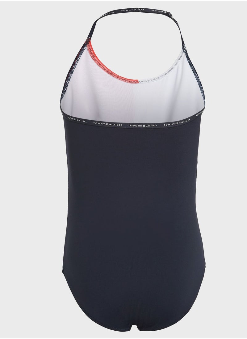TOMMY HILFIGER Youth Color Block Swimsuit  - Image 2