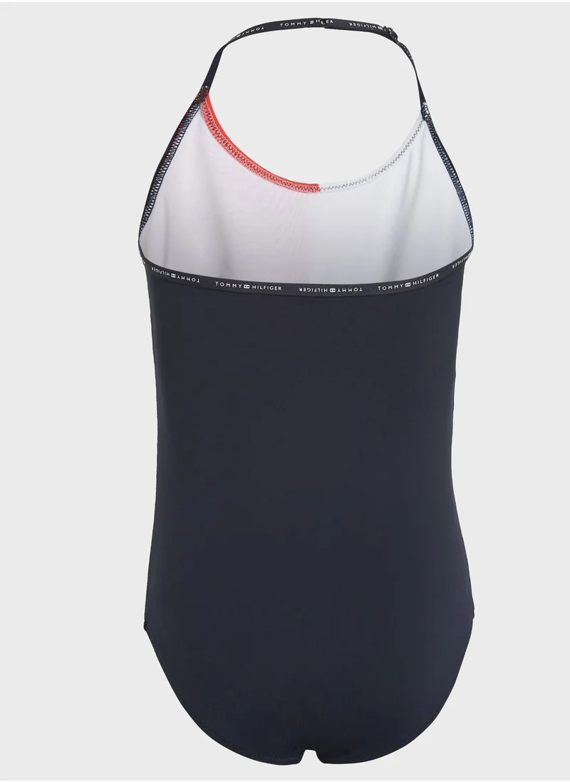 TOMMY HILFIGER Youth Color Block Swimsuit