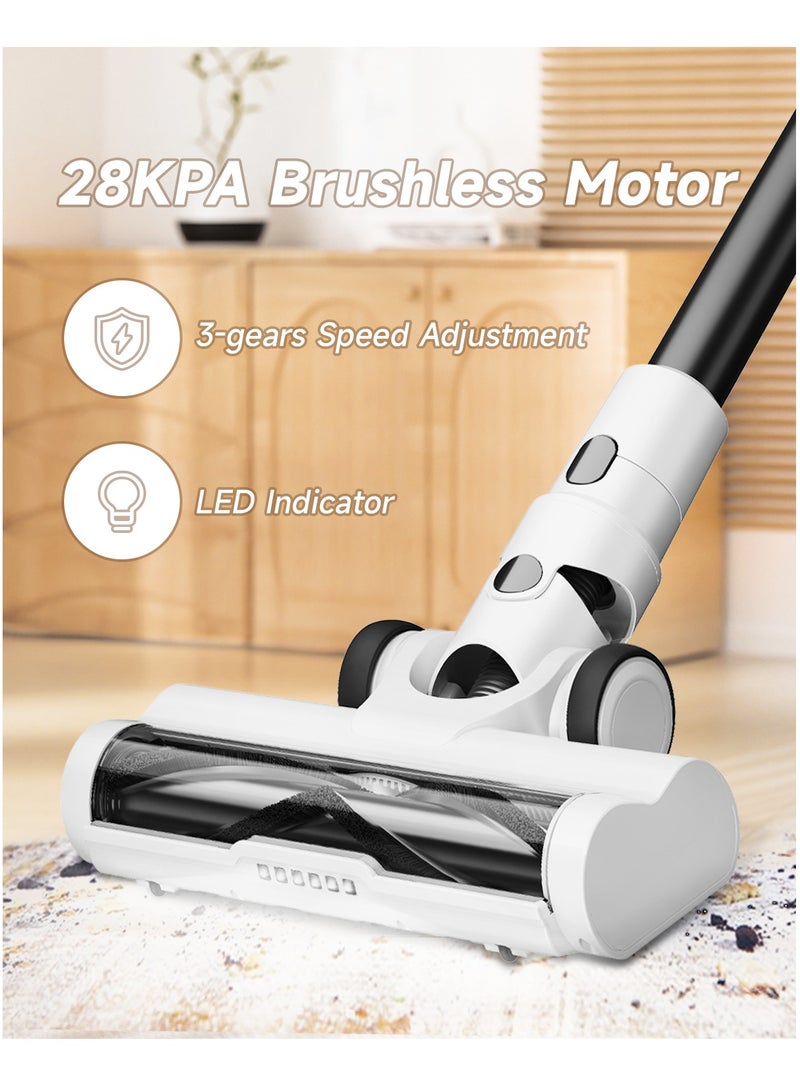 BOMIDI UltraClean Max Cordless Stick Vacuum with Self-Emptying Station, Powerful 28KPA Brushless Motor, 3-Speed Adjustable Suction, Smart LED Display, and Advanced Deep Cleaning Technology for Effortless Home Maintenance - Image 5