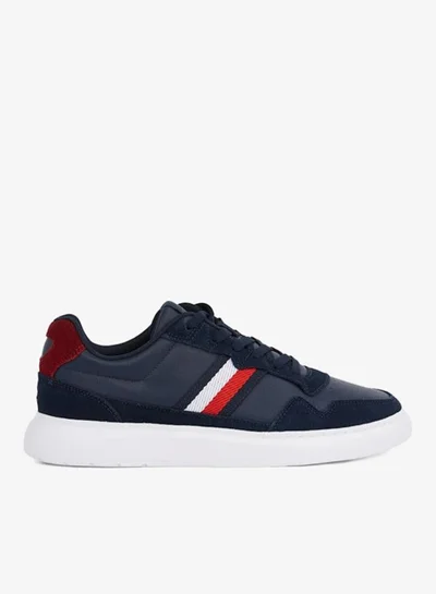 TOMMY HILFIGER Lace Up Low Top Leather Sneakers