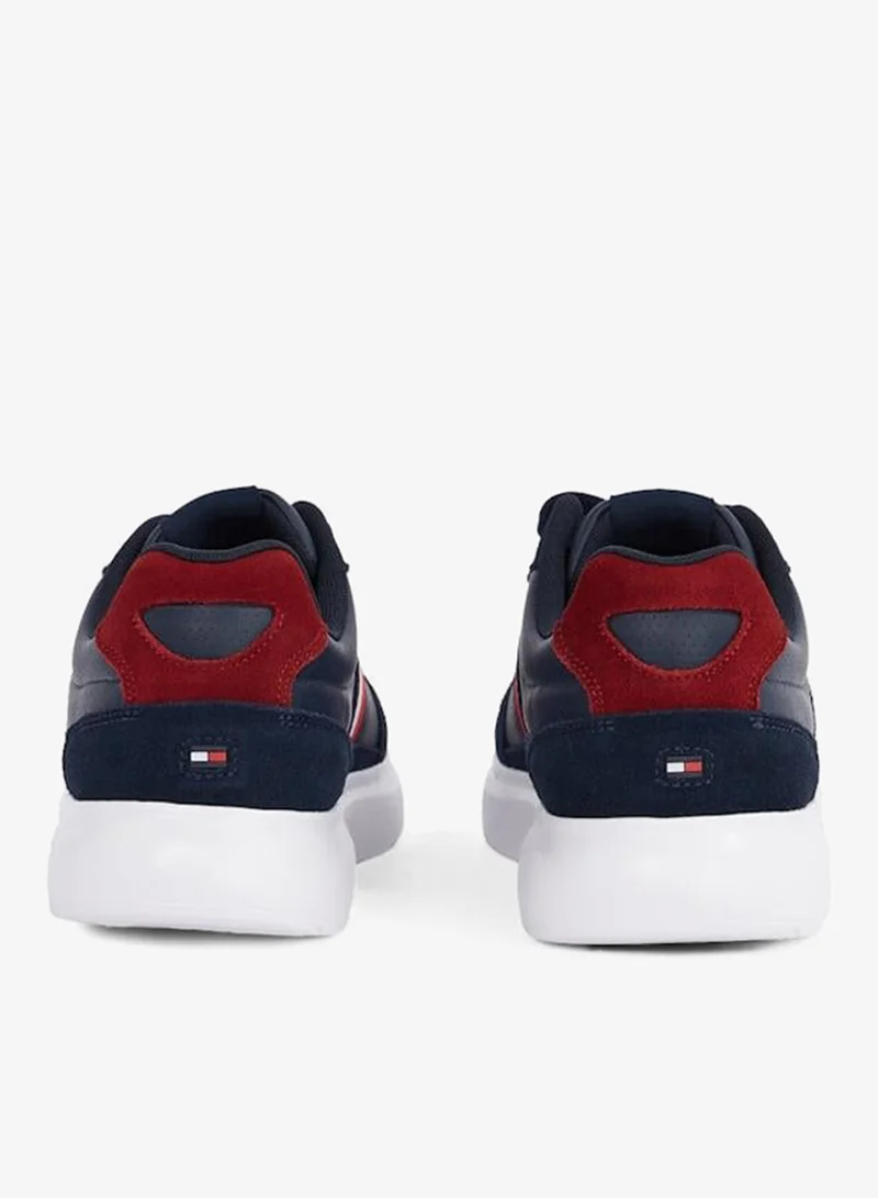 TOMMY HILFIGER Lace Up Low Top Leather Sneakers