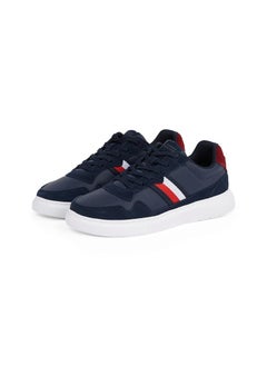 TOMMY HILFIGER Lace Up Low Top Leather Sneakers  - Image 4
