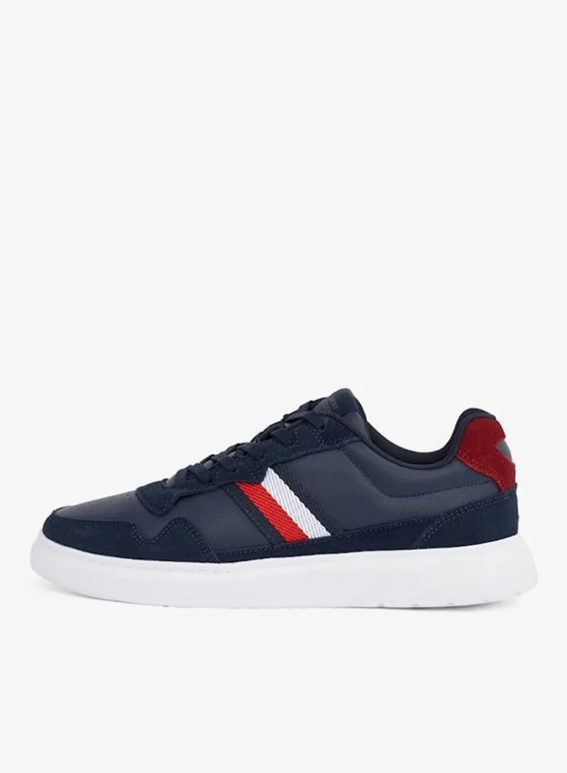 TOMMY HILFIGER Lace Up Low Top Leather Sneakers