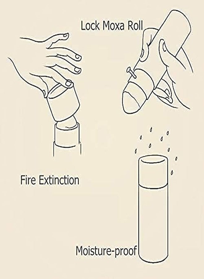 ACS Acupressure Big Thunder Fire Moxa Stick, Moxibustion Rolls with Traditional Chinese Herbal Medicine, Best Moxa for Sujok Therapy - Image 3