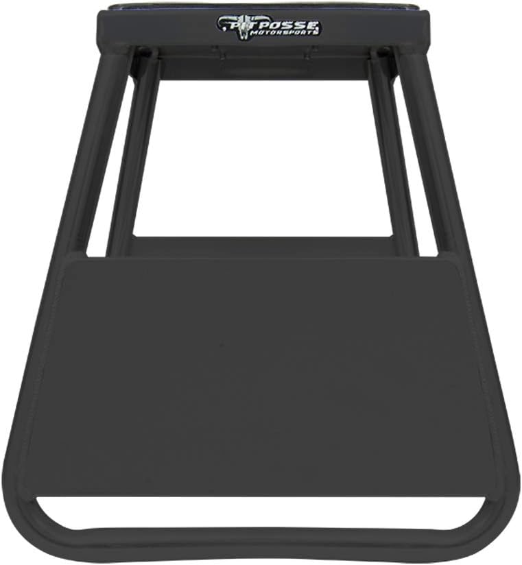 Pit Posse pp277Bk Motorcycle Panel Id Stand Fits Motocross Dirt Bike Mx - Compatible with Yamaha Honda Kawasaki Suzuki KTM - Includes Removable Tool Tray - 5 Year Warranty (Black) - Image 2