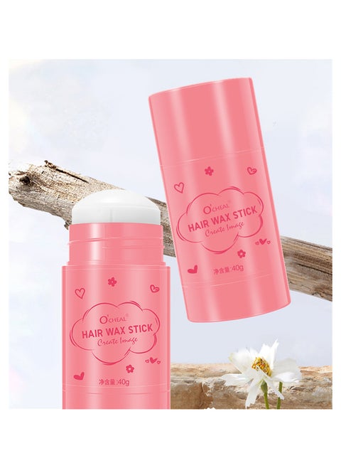 2 Pack Hair Wax Stick for Women, Hair Slick Stick Wax for Hair Flyaways  Frizz Hair Edge Contrl, Non Greasy Long Lasting