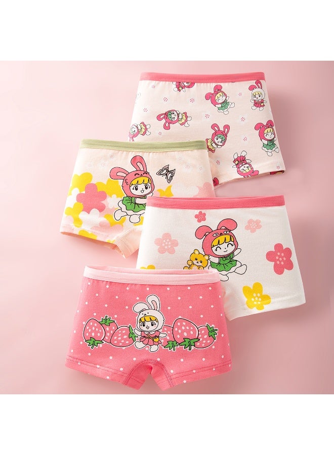 KUYING New Comfortable Skin friendly Breathable Underwear Set 0f 4 