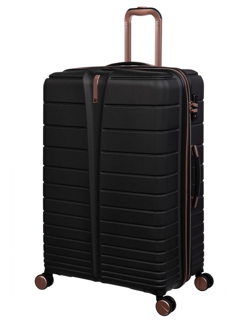 it Luggage it luggage Fascinate, Unisex ABS Material Hard Case Luggage, 8x360 degree Spinner Wheels, Expandable Trolley Bag, Telescopic Handle, TSA Type lock, 16-2871-08, Size Medium, Color Black  - Image 4