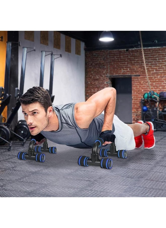 ® Push Up Bar Stand, 2 Pcs H Shaped Handles with Padded Foam for Muscle Strength Training, Workout Grip Holders for Men for Home Training, Gym Workout