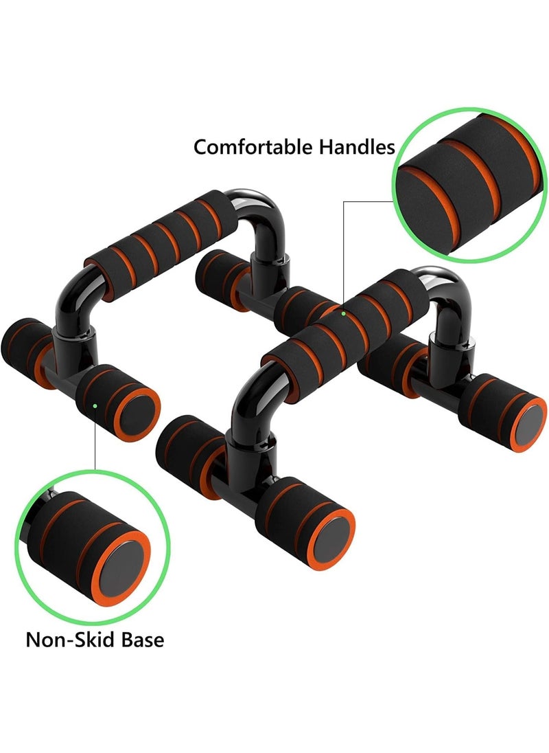 ® Push Up Bar Stand, 2 Pcs H Shaped Handles with Padded Foam for Muscle Strength Training, Workout Grip Holders for Men for Home Training, Gym Workout