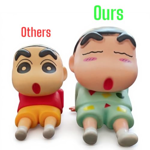 YOURKARTS.COM Cute Shin-Chan Mobile Holder | ABS Cartoon Figurine Phone Stand for Desk | Non-Slip and Portable Mobile Support for Tablets | Cute Holder for Boys & Girls Use Home or Office - Image 2