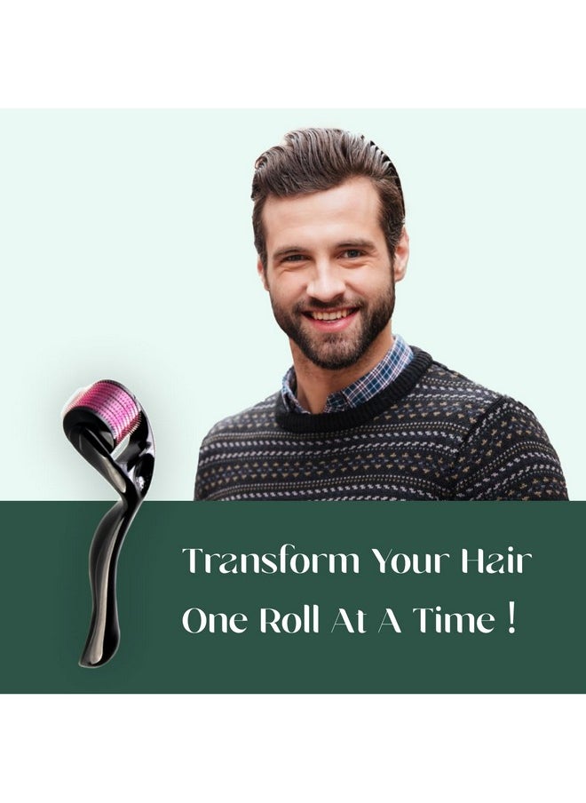 mars by GHC - 0.5Mm Derma Roller: 540 Titanium Micro Needles For Hair Growth & Beard Care | Minimize Hair Fall, Boost Follicle Stimulation | User-Friendly, Safe & Effective - Image 1
