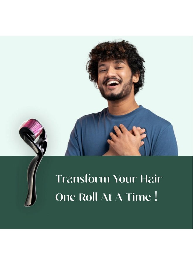 mars by GHC - 0.5Mm Derma Roller: 540 Titanium Micro Needles For Hair Growth & Beard Care | Minimize Hair Fall, Boost Follicle Stimulation | User-Friendly, Safe & Effective - Image 1