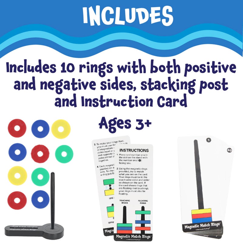 Popular Playthings Magnetic Match Rings, Magnet Matching Game STEM Learning Toy for Kids - Image 5