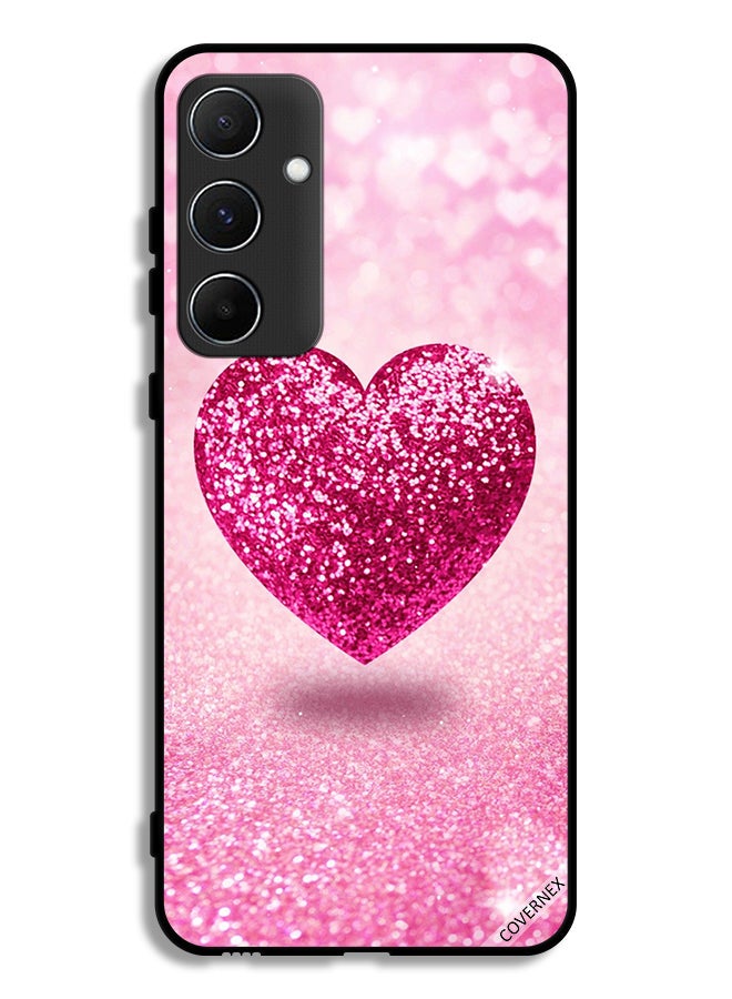 Covernex Samsung Galaxy A55 5G Protective Case Cover Glitter Heart - Image 1