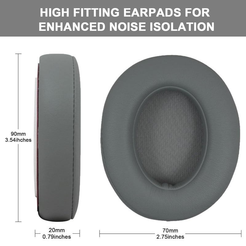 Niukeke Replacement Ear Pads Cushions Compatible with Beats Studio 3.0/2.0, Headphone Ear Covers with High Density Memory Foam, Soft Leather, Adaptive Beats Noise Cancelling Headphones Replacement Earpads - Image 3