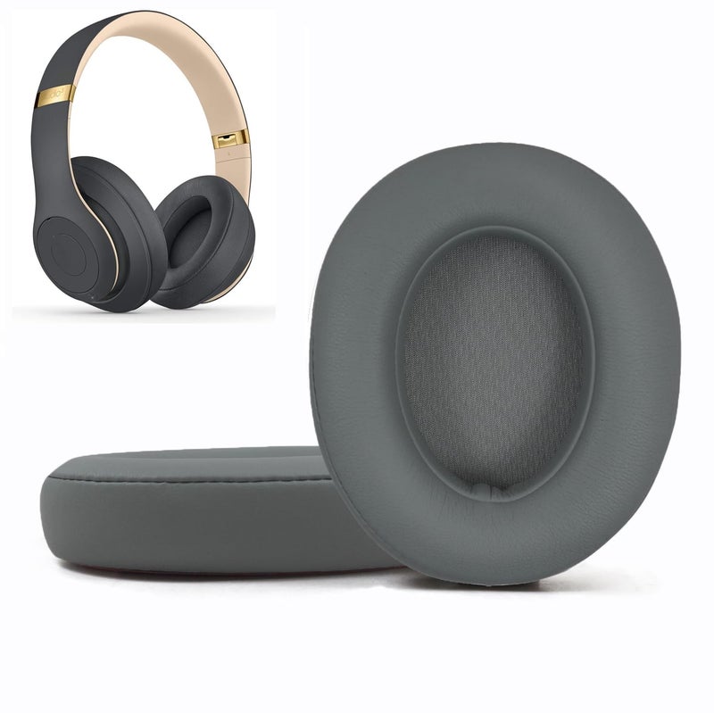 Niukeke Replacement Ear Pads Cushions Compatible with Beats Studio 3.0/2.0, Headphone Ear Covers with High Density Memory Foam, Soft Leather, Adaptive Beats Noise Cancelling Headphones Replacement Earpads - Image 1