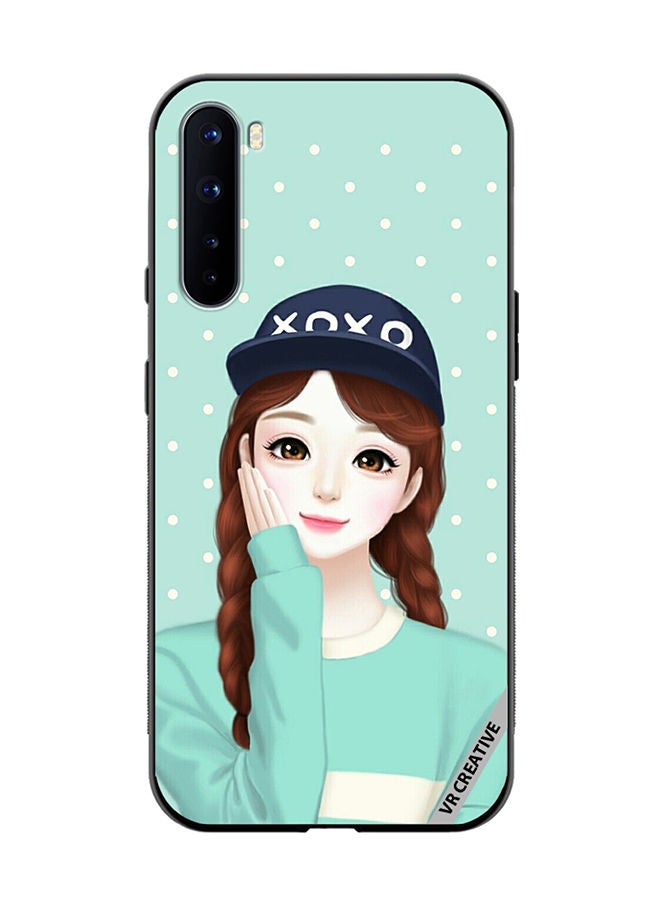 VR CREATIVE Protective Case Cover For OnePlus Nord Xoxo Girl Design Multicolour - Image 1