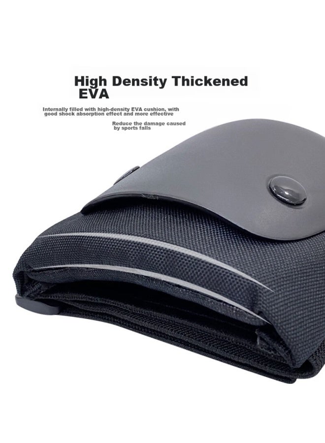 Dweck Duweike Roller Skating Skateboard Protective Gear, Professional Children And Adults Knee Pads, Elbow Pads, Palm Guards, Six-piece Set, For Land And Ice Skating, Haigui L - Image 4