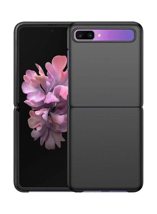 NIBEMINENT For Samsung Galaxy Z Flip AllInclusive AntiFall Pc Silky Hard Shell UltraThin Protective Case Cover Black 