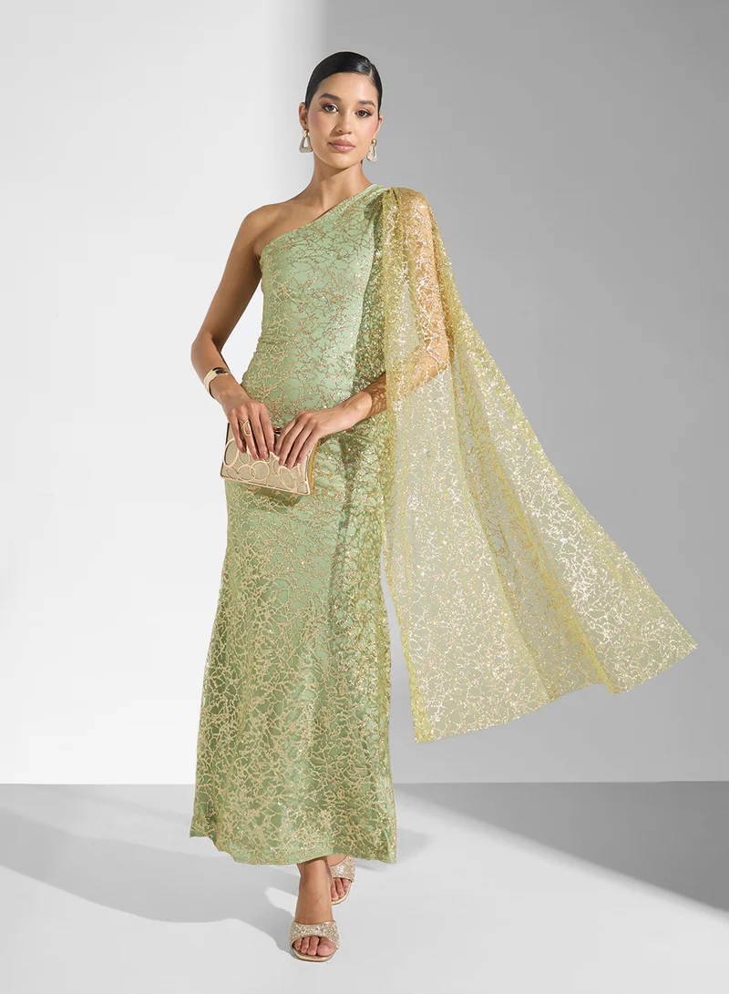 Namshi x One Shoulder Trail  Dress