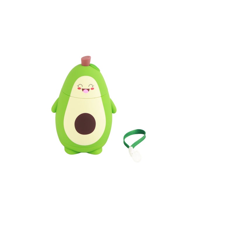 Cartoon Avocado Glass Double Layer Cute Water Cup Portable Girl Juice Drinking Cup Student Gifts with Portable Carrying Rope - Image 1