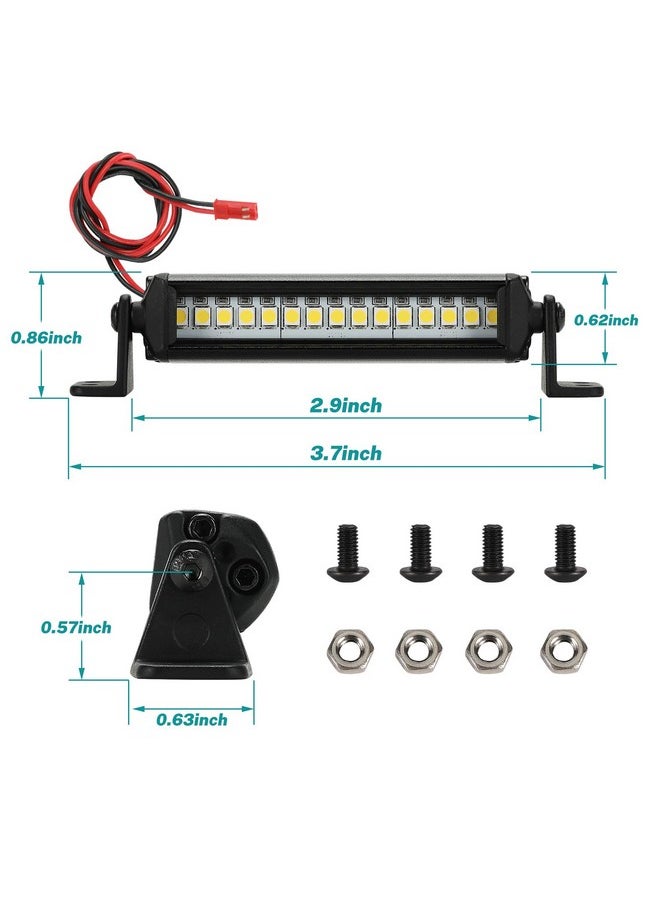 Zhongzhen - Rc Light Bar 15 Led 2.95 Inch Aluminum Rc Lights Rc Crawler Accessories For Axial Scx10 Traxxas Trx4 Trx4M Arrma Senton Redcat Gen7 1/10 1/18 Scale Rock Crawler Truck Rc Car Roof Light Kit Zhongzhen - Image 1