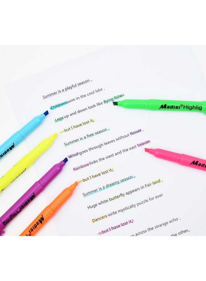 Madisi Highlighters, Chisel Tip, Assorted Colors, Bulk Pack, 84-Count - Image 4