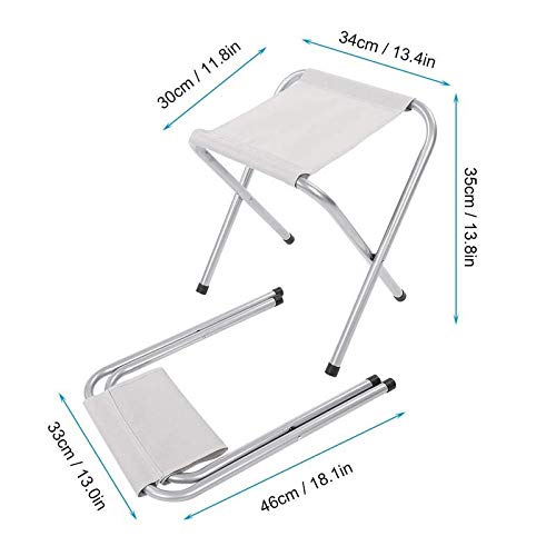 Vruta Vruta Foldable Laptop for Camping Stools Fishing Chair Picnic Beach Bath BarbecueGarden StoolTravel Stool  - Image 2