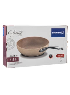 Korkmaz Turkish Korkmaz granite deep frying pan 28 cm  - Image 3