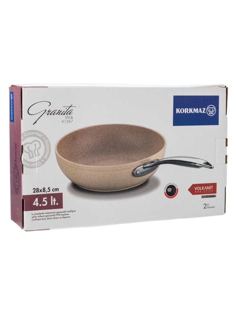 Korkmaz Turkish Korkmaz granite deep frying pan 28 cm - Image 3