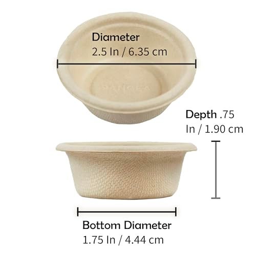 Pangea Large 1.5oz Paper Crested Gecko Food & Water Cups, 100 ct. - Mini Bowls for Reptile Feeding - Image 3