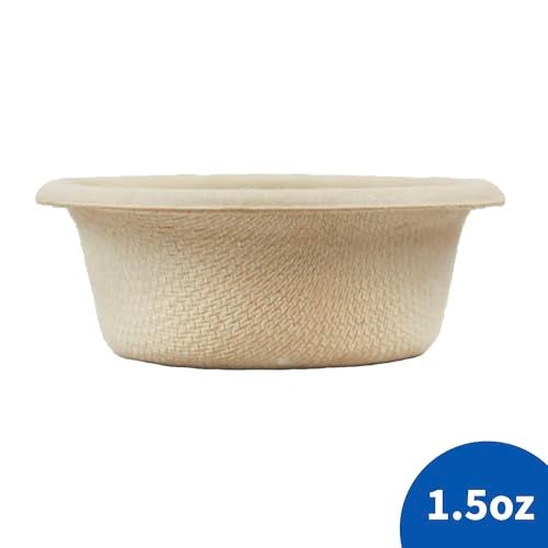 Pangea Large 1.5oz Paper Crested Gecko Food & Water Cups, 100 ct. - Mini Bowls for Reptile Feeding - Image 2