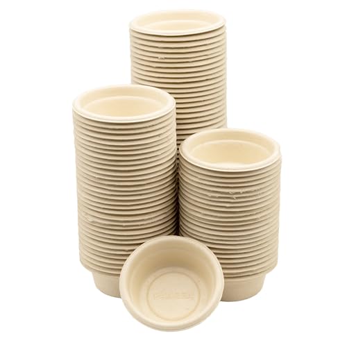 Pangea Large 1.5oz Paper Crested Gecko Food & Water Cups, 100 ct. - Mini Bowls for Reptile Feeding - Image 1