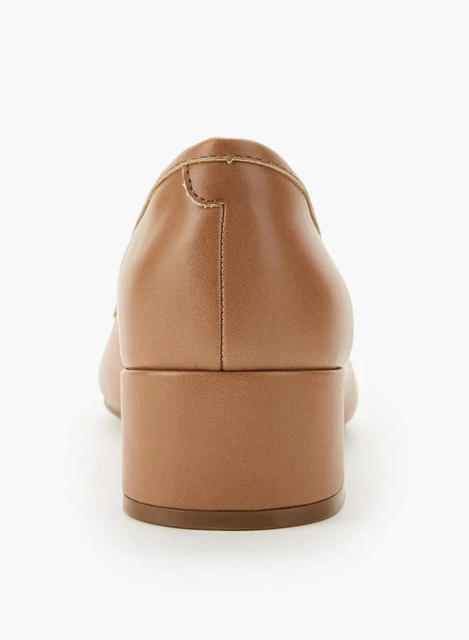 Celeste BROWN Women Bow Detail Block Heel Shoes for Women | Best Price UAE