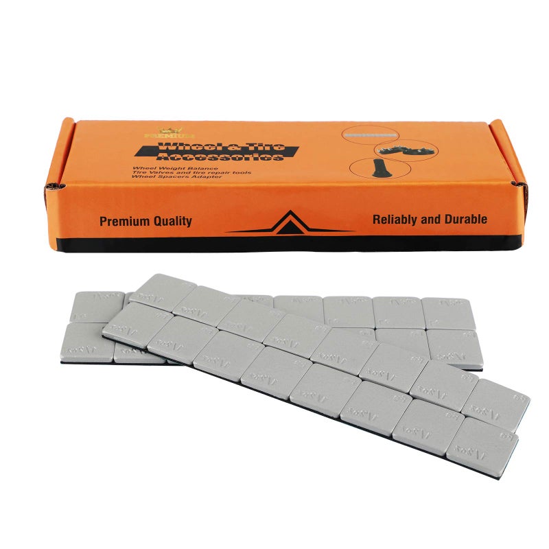 EZISOE 05 Oz Stick on Wheel Weights144pcs72oz12 Oz Gray Adhesive Backed Wheel Weights for Cars Trucks SUVs Motorcycles Low Profile