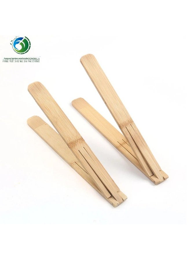 Generic Bamboo Clip Commercial Household Vermicelli Clip Kitchen Air Fryer Accessories Pliers Daquan Steak Bread Clip Anti-slip-Specifications:28cm 20 Flat Foldable Bamboo Clips  - Image 5