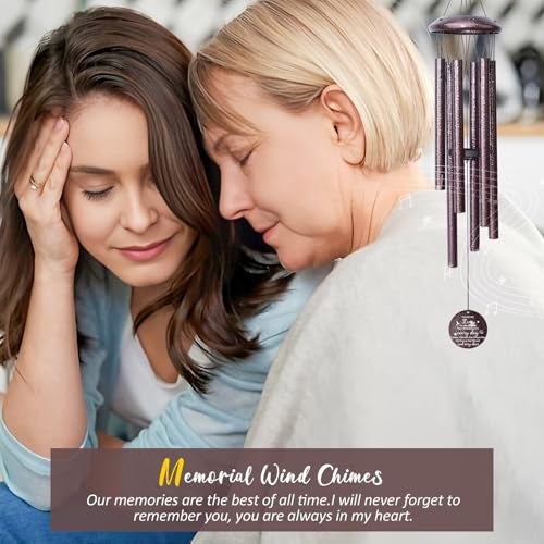Synhonty Memorial Gifts for Loss of Love one, 25''Memorial Wind Chimes of Sympathy Gifts for Loss of Love one, Bereavement, Condolence, Remembrance Gifts,Windchimes in Memory - Image 2