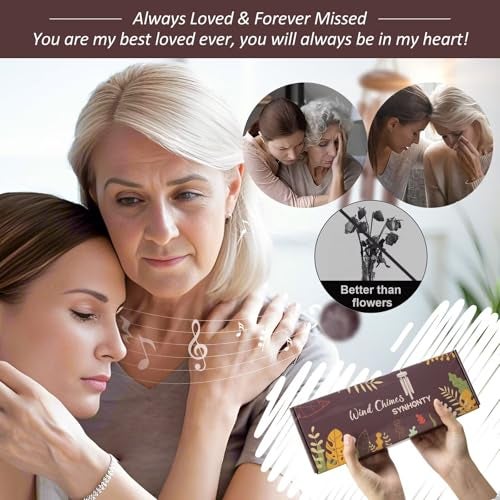 Synhonty Memorial Gifts for Loss of Love one, 25''Memorial Wind Chimes of Sympathy Gifts for Loss of Love one, Bereavement, Condolence, Remembrance Gifts,Windchimes in Memory - Image 4
